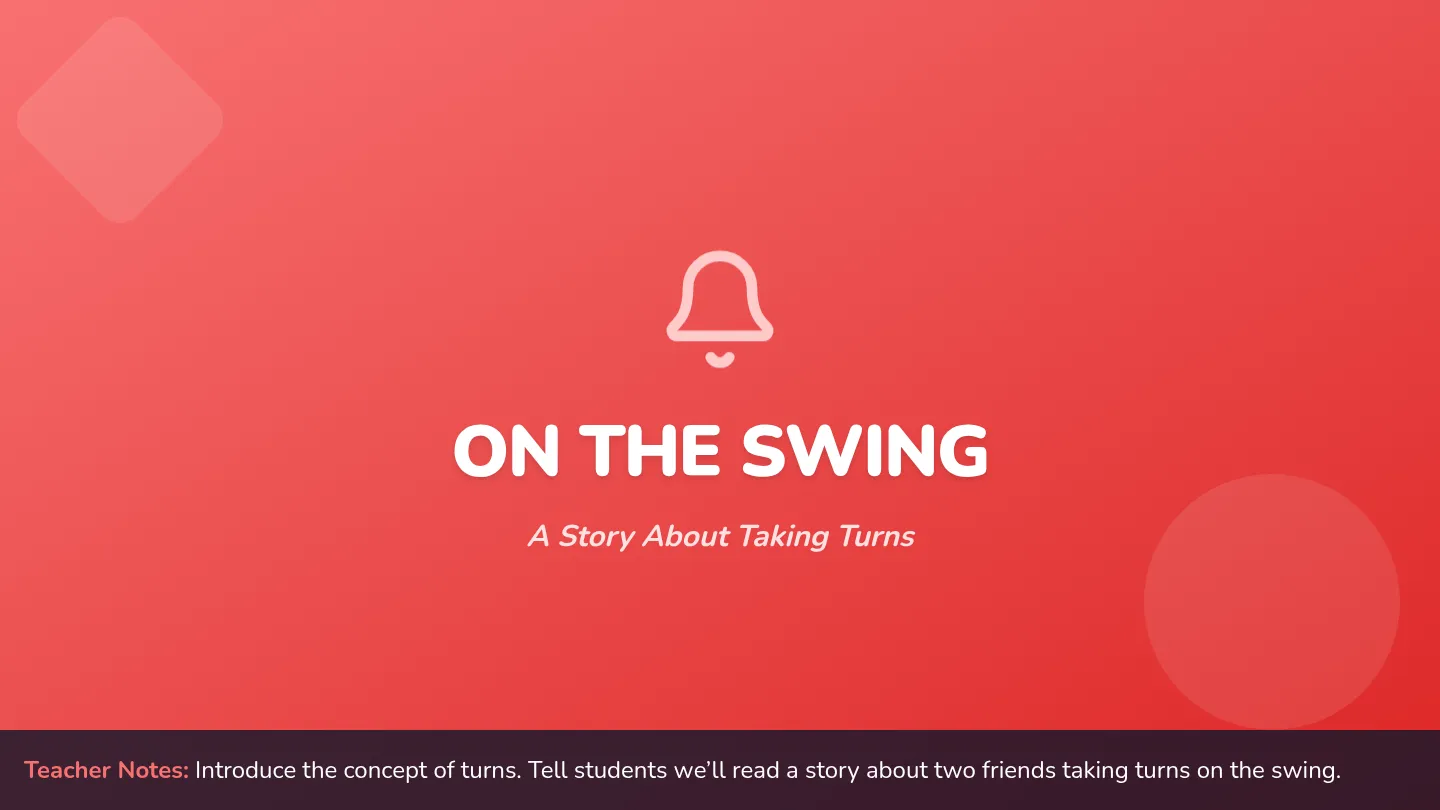 Taking Turns Story Slides