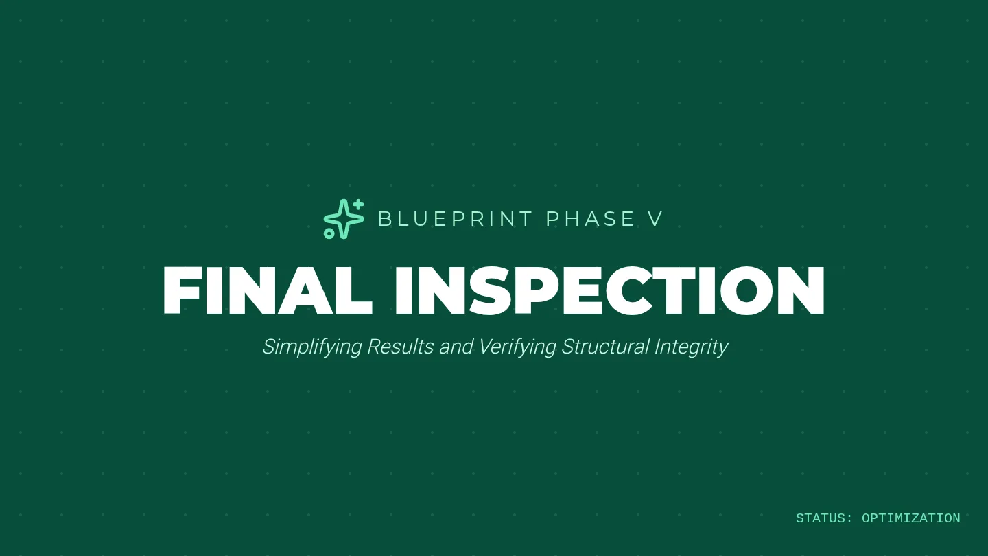 Final Inspection Slides