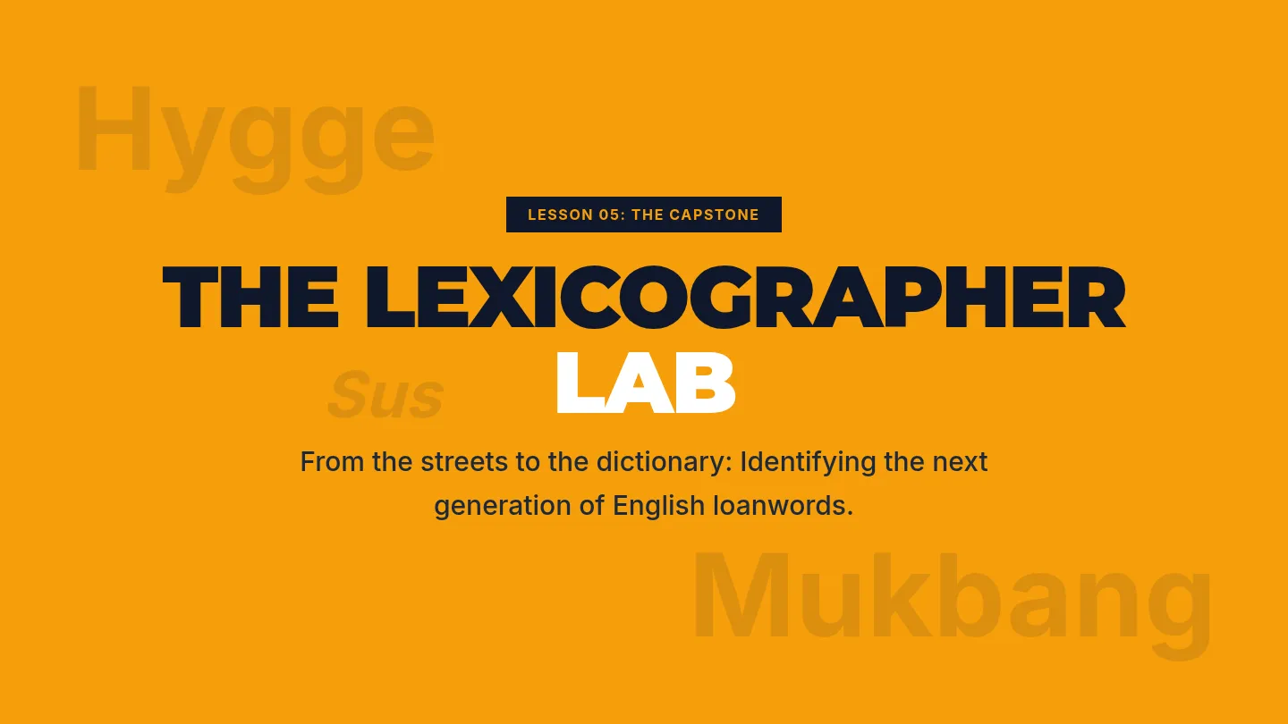 Lexicography Project Slides