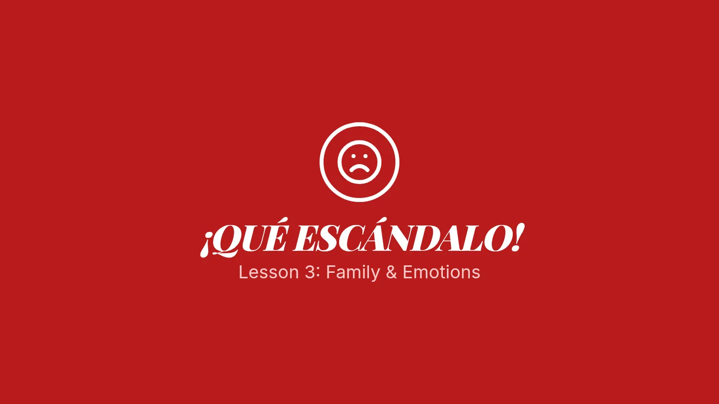 Family Drama Slides Vocab