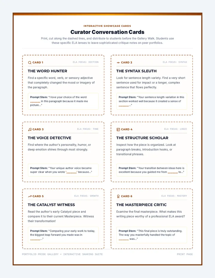 Curator Convo Cards