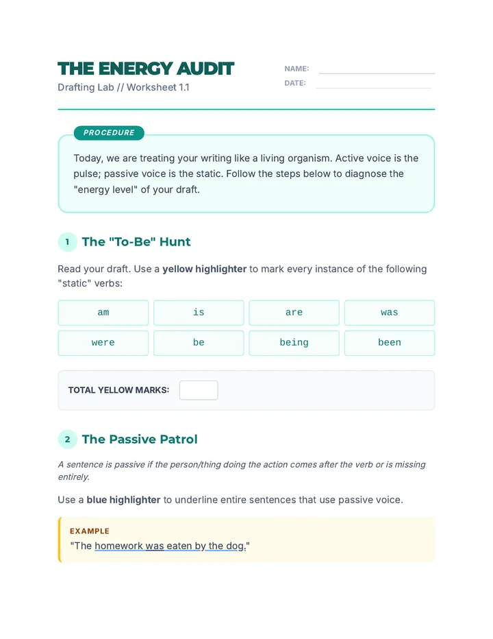 Energy Audit Worksheet