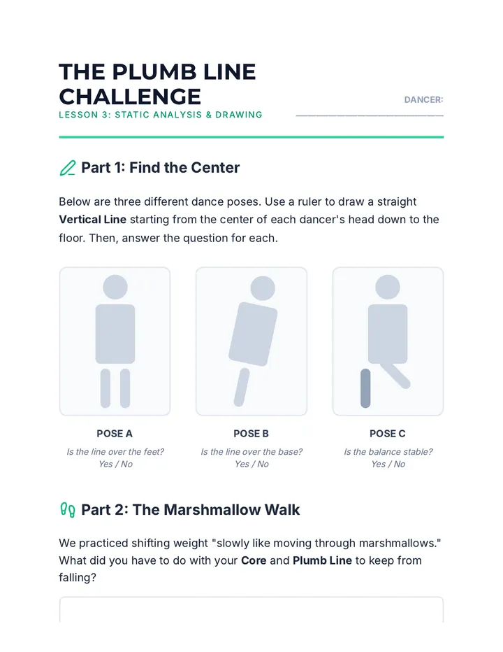 Plumb Line Challenge Activity