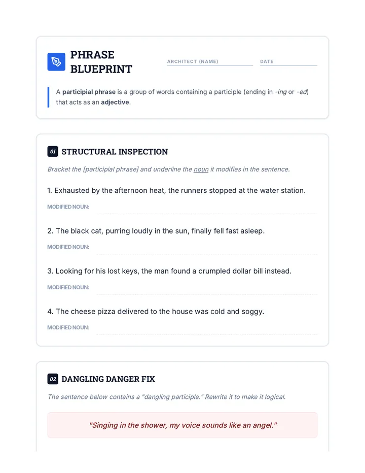 Phrase Blueprint Worksheet
