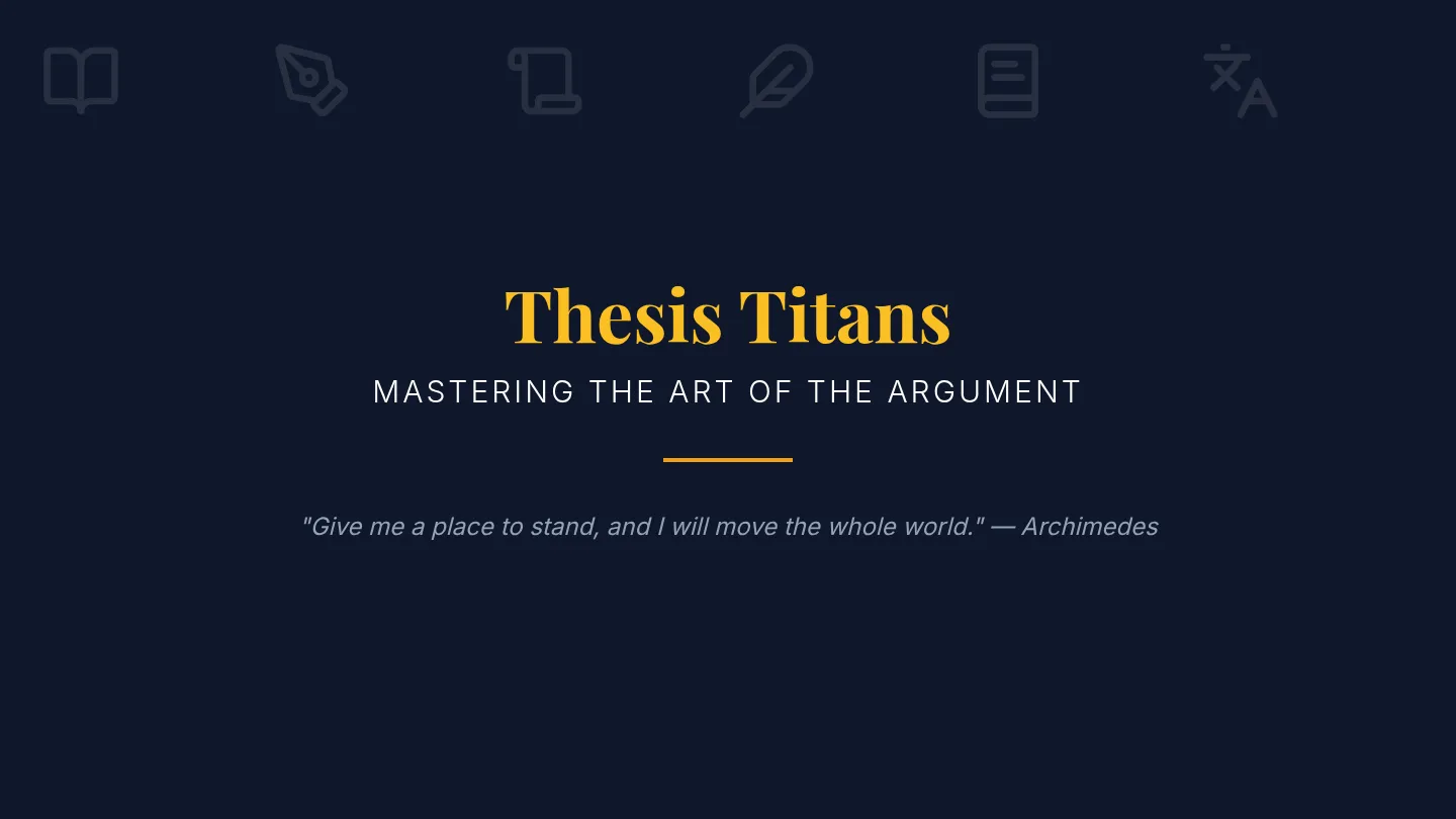 Thesis Titan Slides
