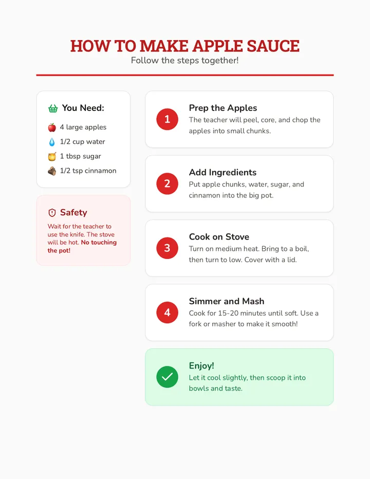 Apple Sauce Cooking Guide