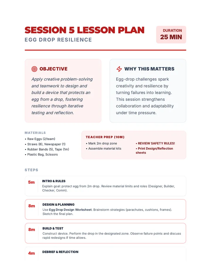 Session 5 Lesson Plan