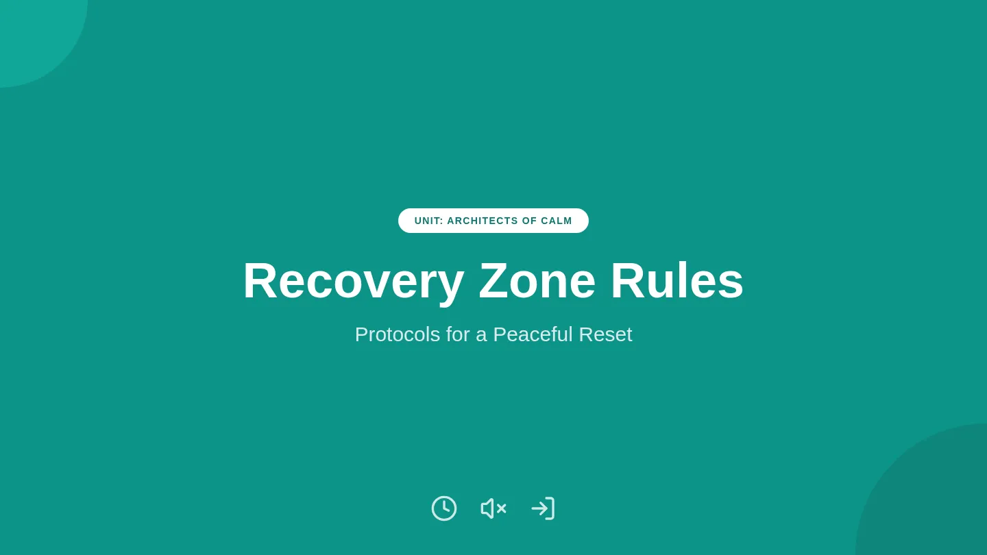 The Recovery Zone Slides