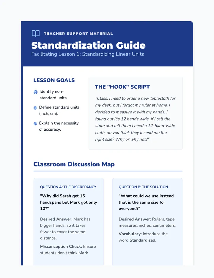Standardization Teacher Guide