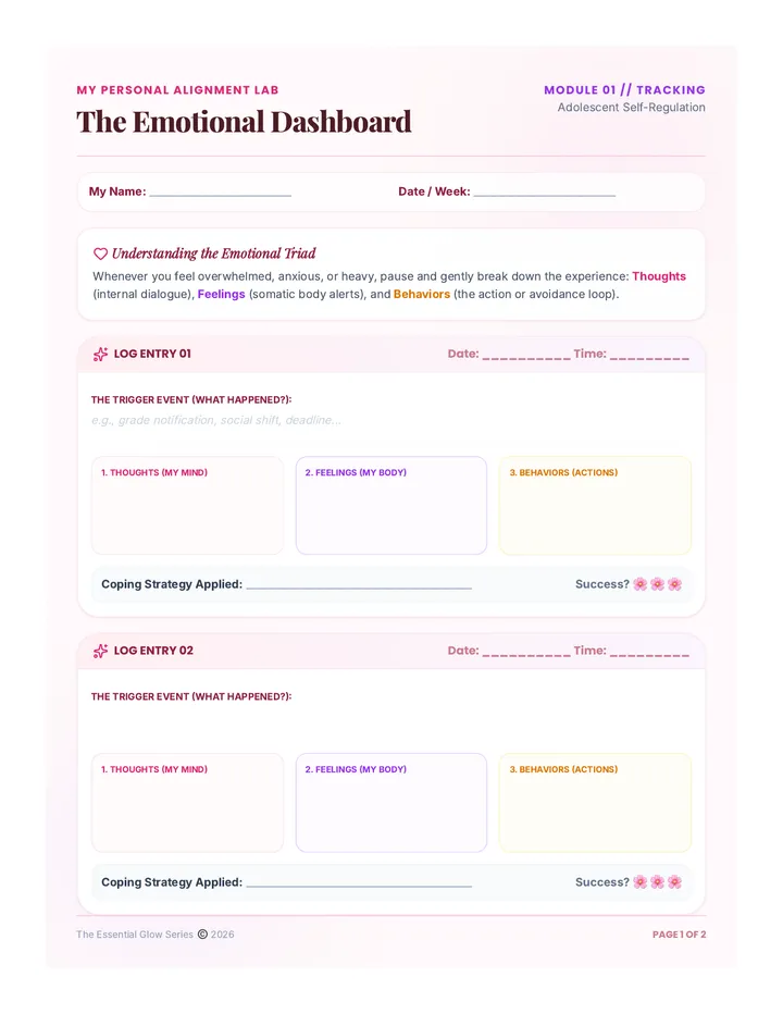 Decode Emotions Tracker Worksheet