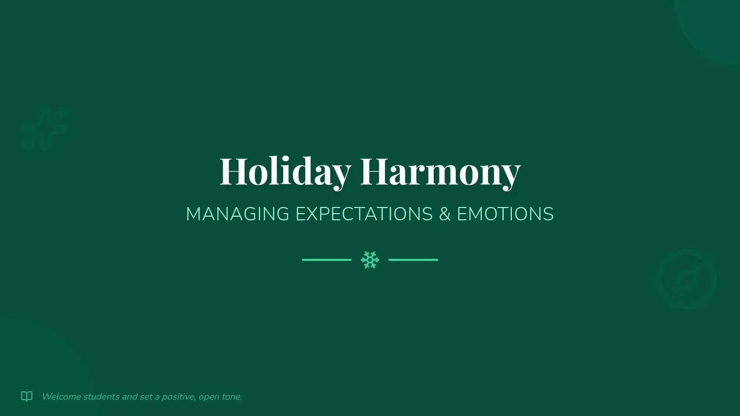 Holiday Harmony Slides