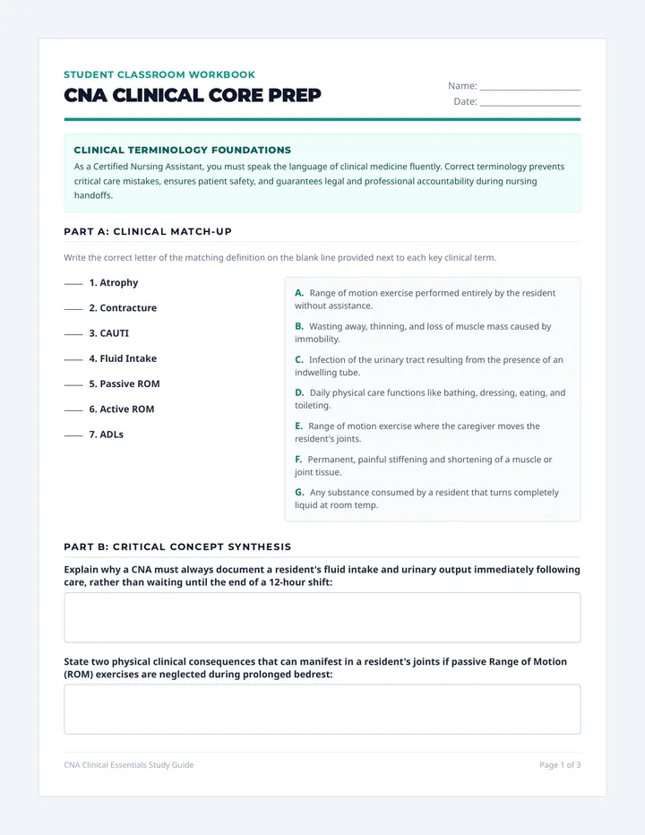 Clinical Skills Study Guide