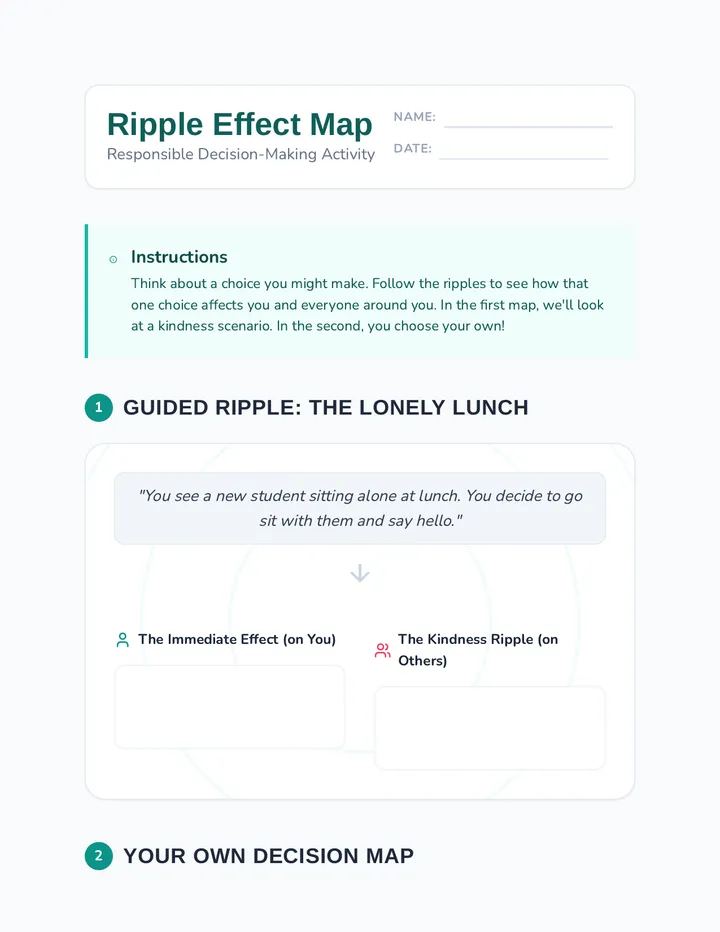 Ripple Effect Worksheet