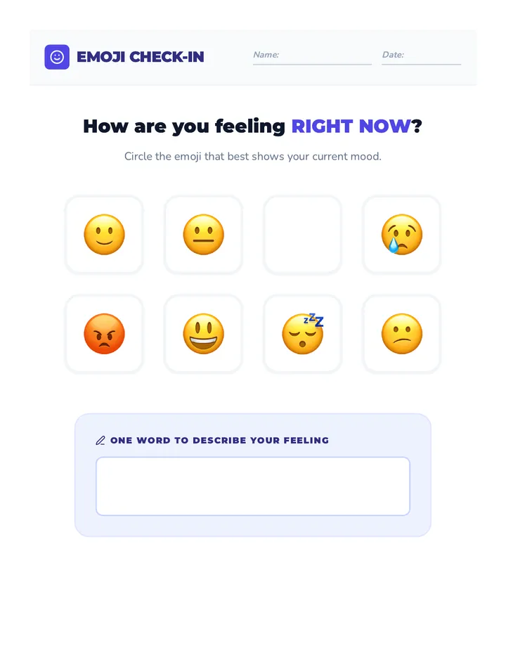 Emoji Check-In Warm-Up
