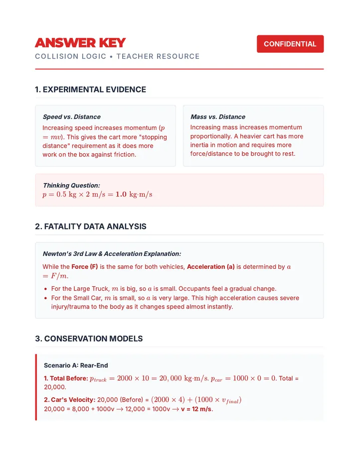 Collision Logic Answer Key