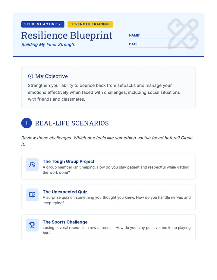 Hands On Resilience Practice Activity