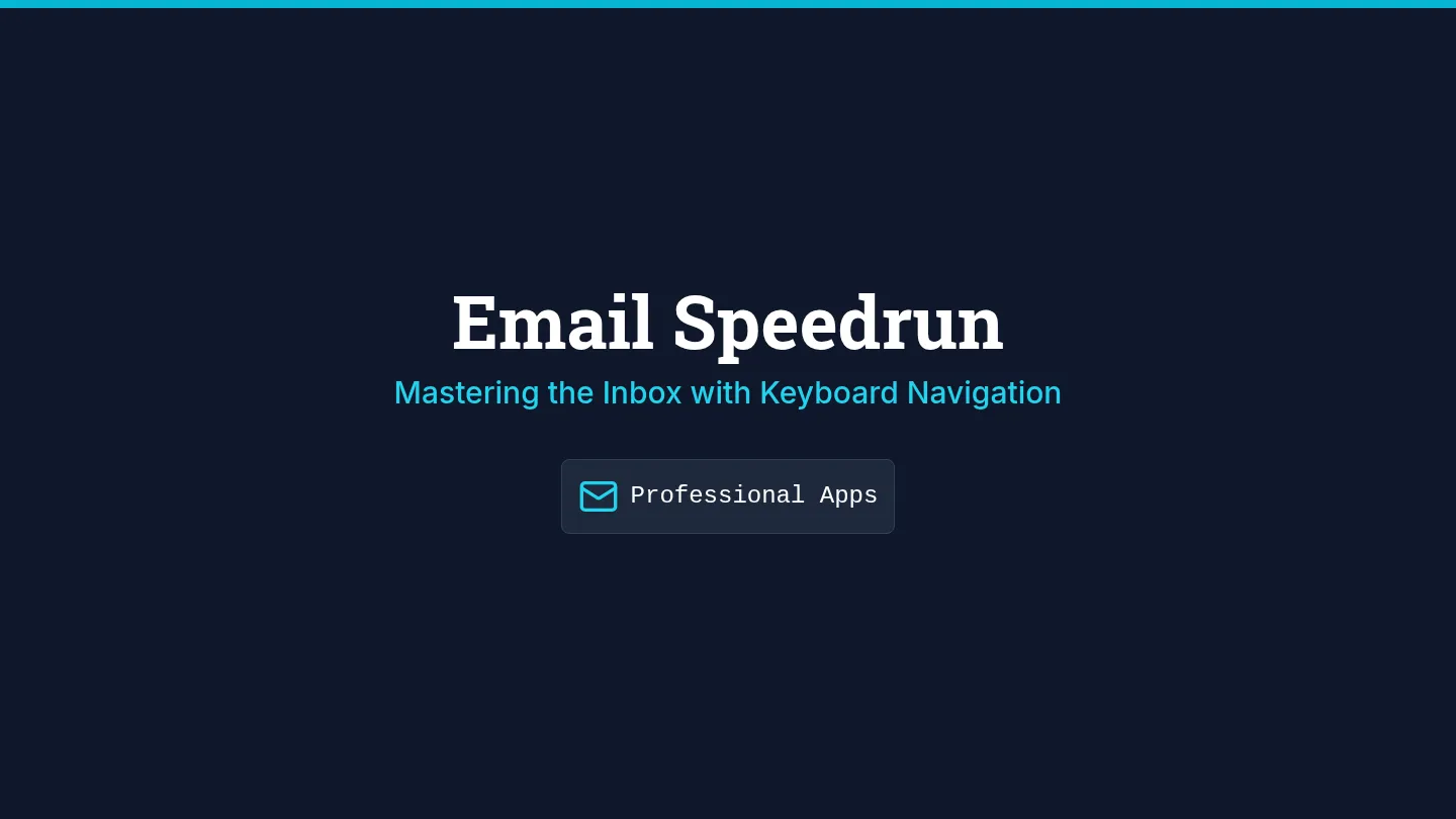 Email Speedrun Slides