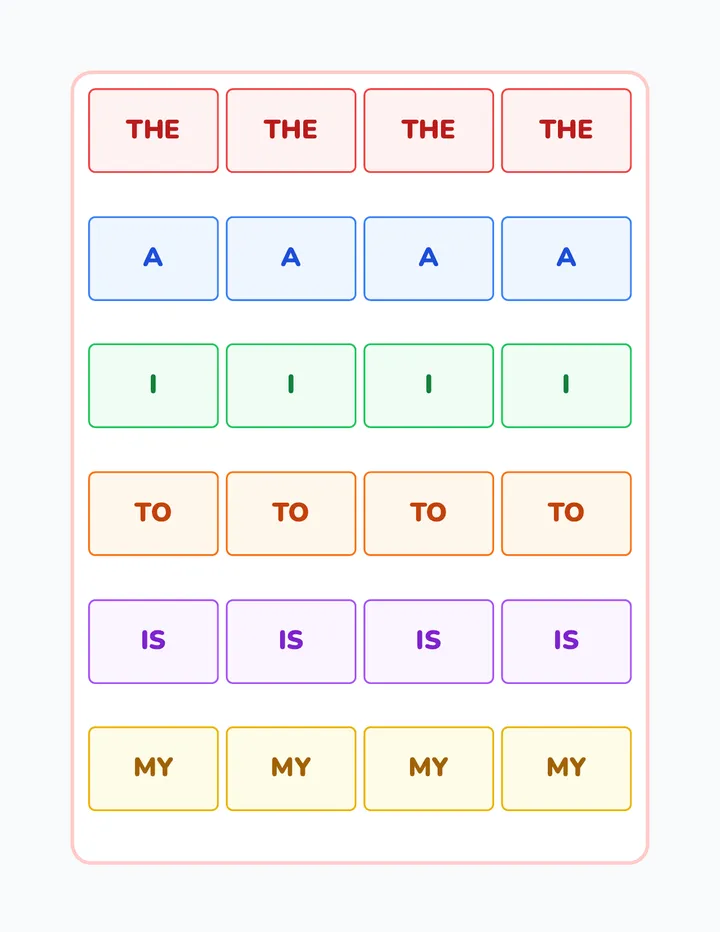 Speedy Match Relay Cards