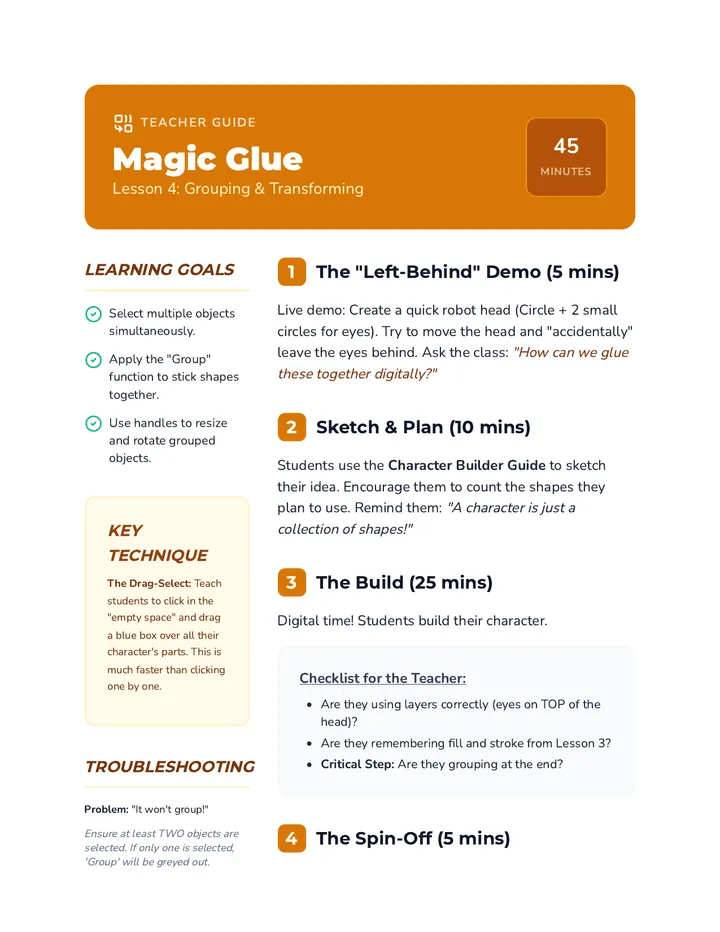 Grouping Teacher Guide