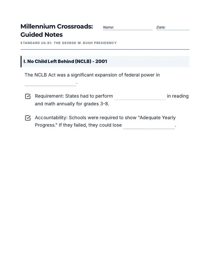 Crossroads Guided Notes