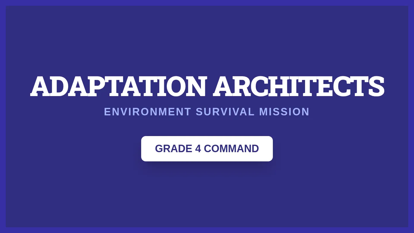 Fourth Grade Adaptation Architects Slides