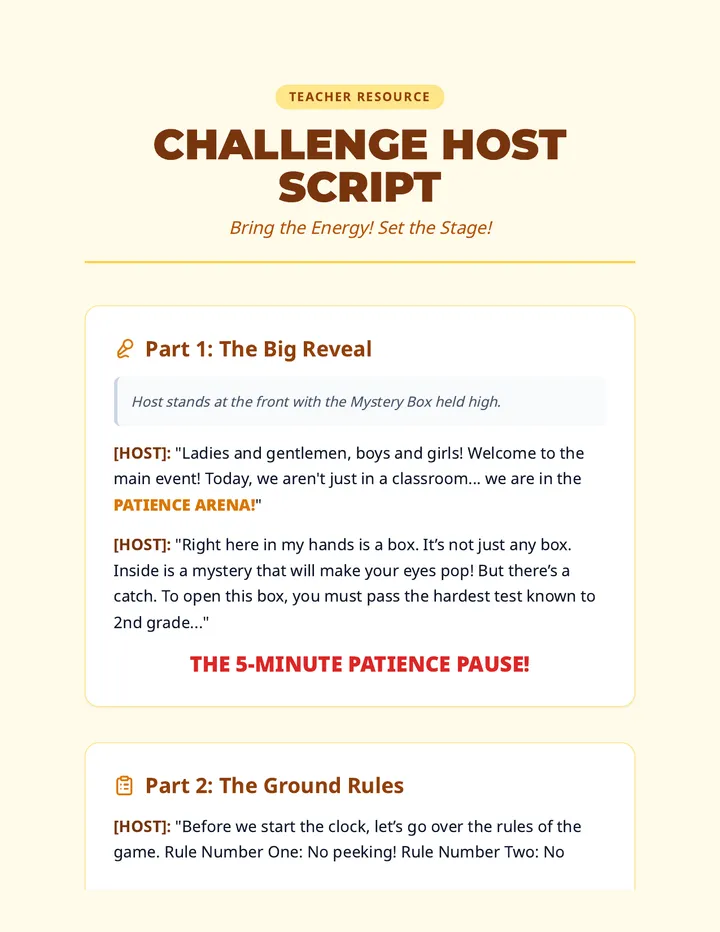 Challenge Host Script