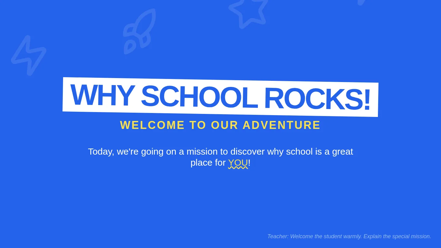 Why School Rocks Slide Deck