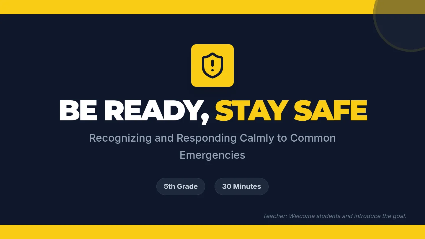 Be Ready Slides Presentation