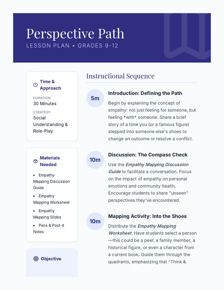 Perspective Path Lesson Plan