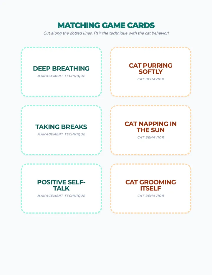 Cat Match Cards