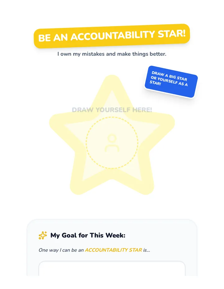 Accountability Star Activity