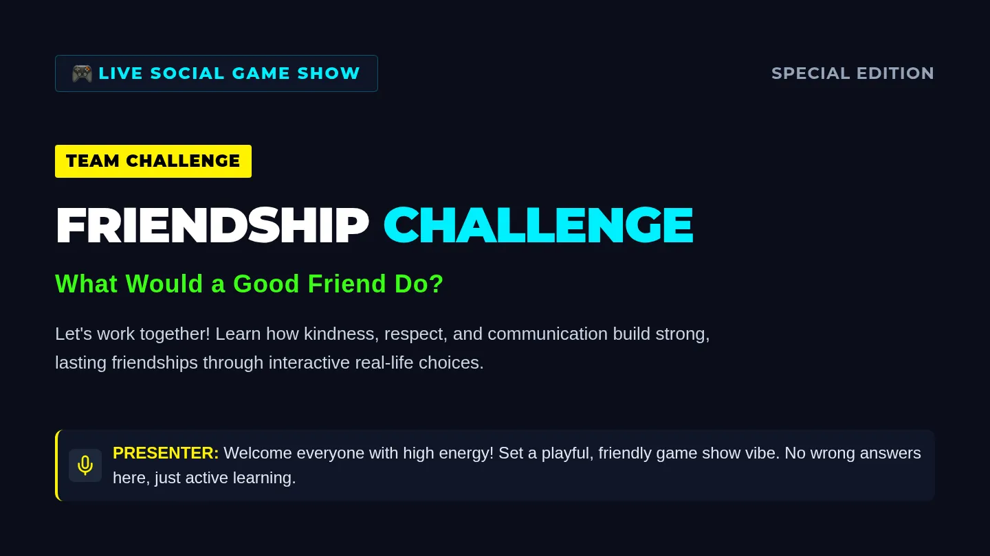 Being a Good Friend Slides