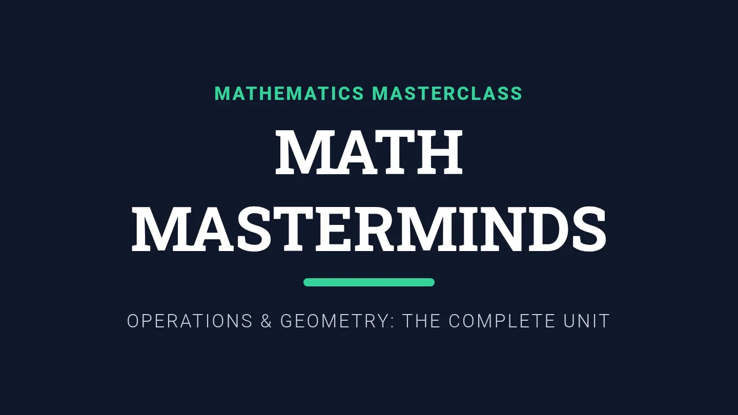 Math Masterminds Master Slides Combined Plus Plus Final Day Name