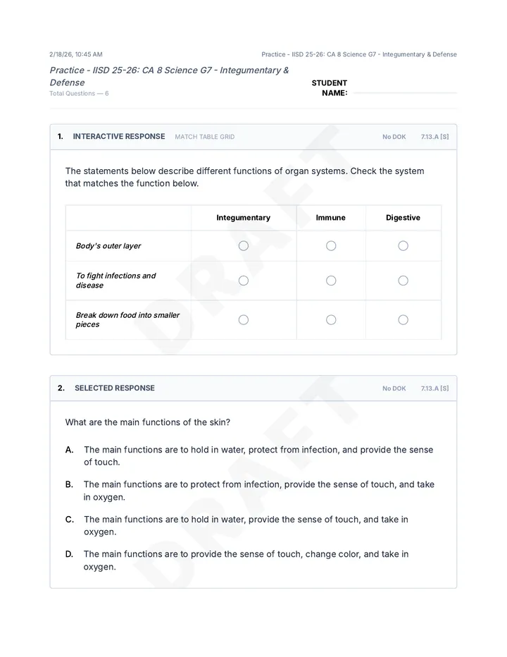 Authentic Barrier Worksheet