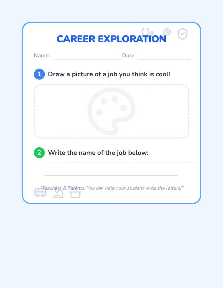 Career Exploration Worksheet Student Document