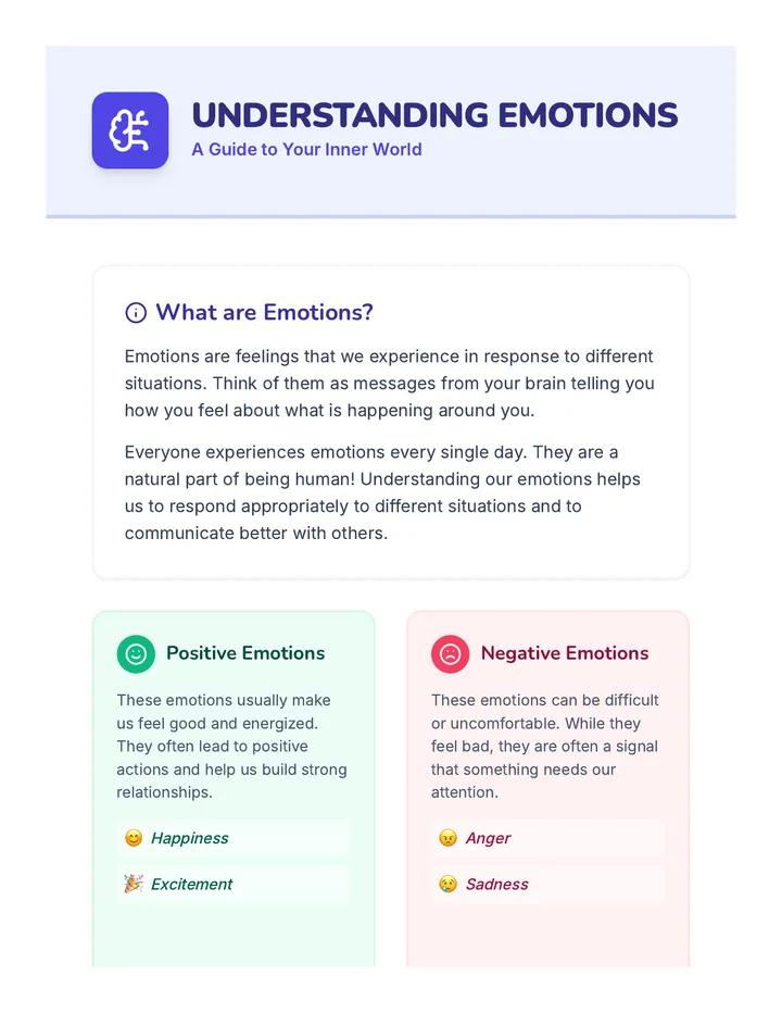 Understanding Emotions Reading