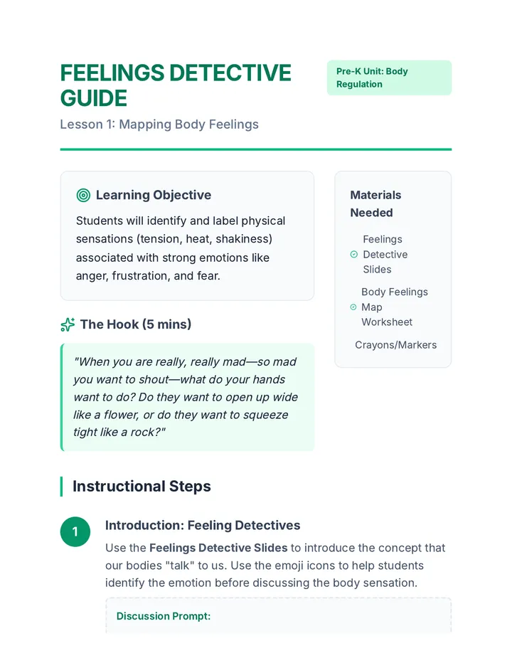 Feelings Detective Guide
