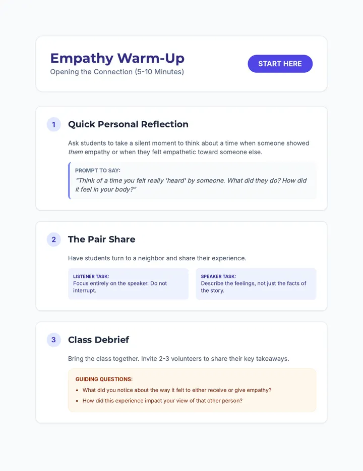 Empathy Warm-Up Guide