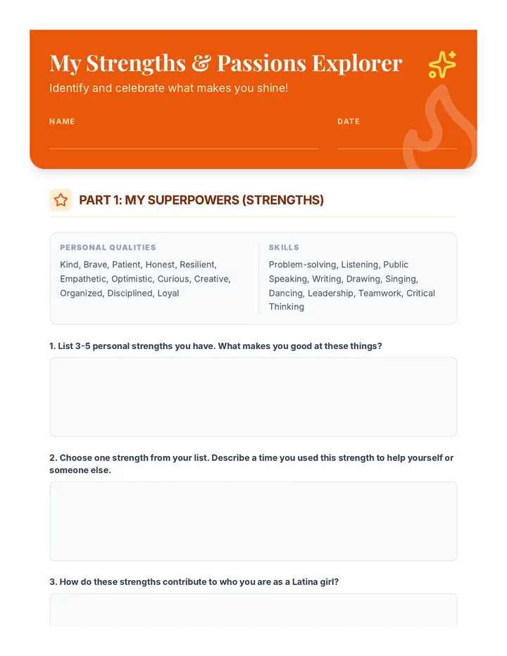 My Strengths & Passions Explorer