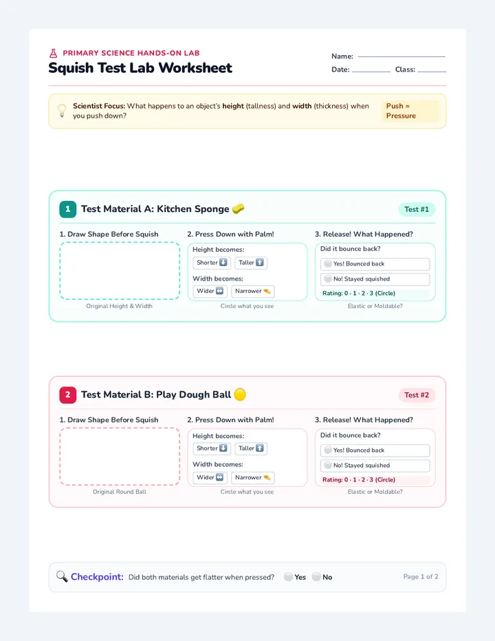 Squish Test Lab Worksheet
