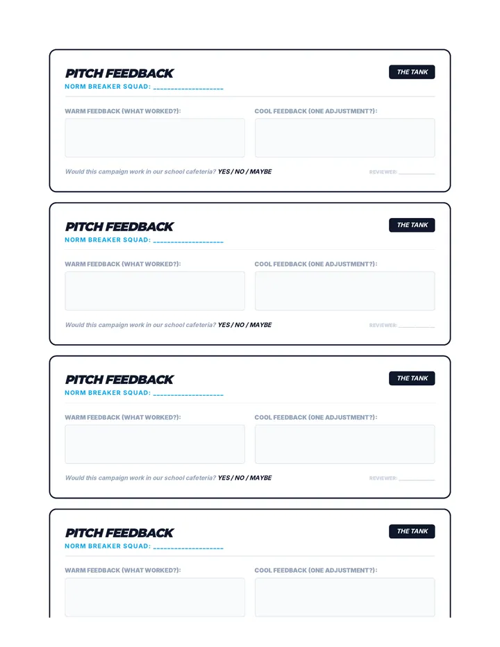 Pitch Feedback Slips