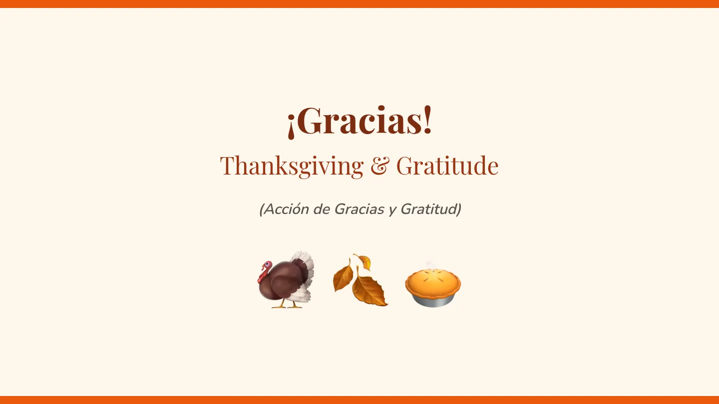Gracias Thanksgiving Slides