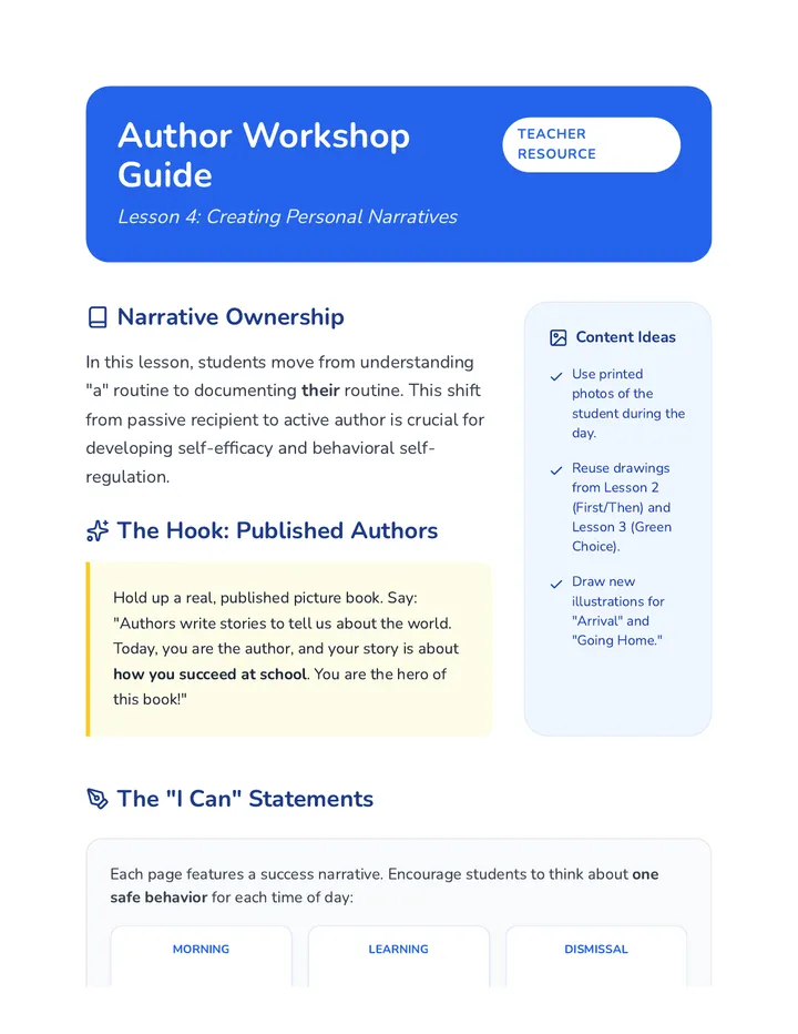 Author Workshop Guide