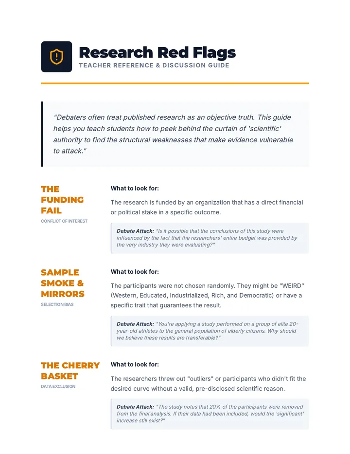 Research Red Flags Guide