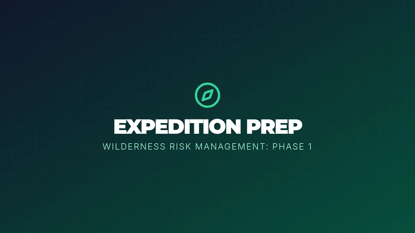 Expedition Prep Slides