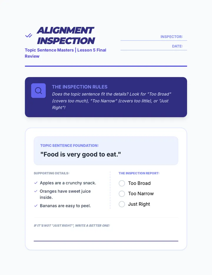 Alignment Worksheet