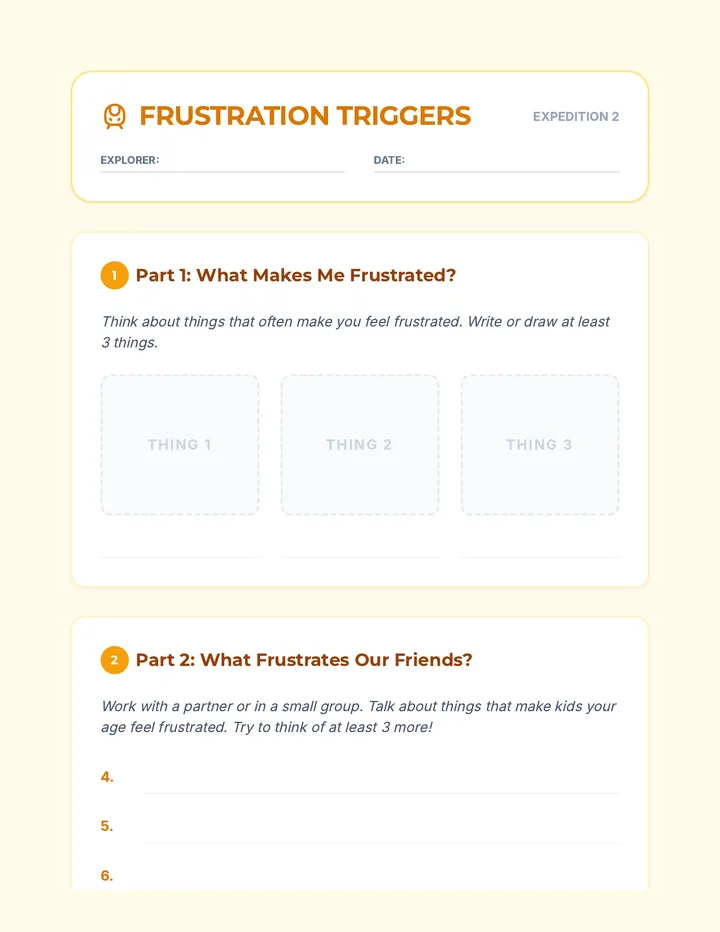 Frustration Triggers Activity