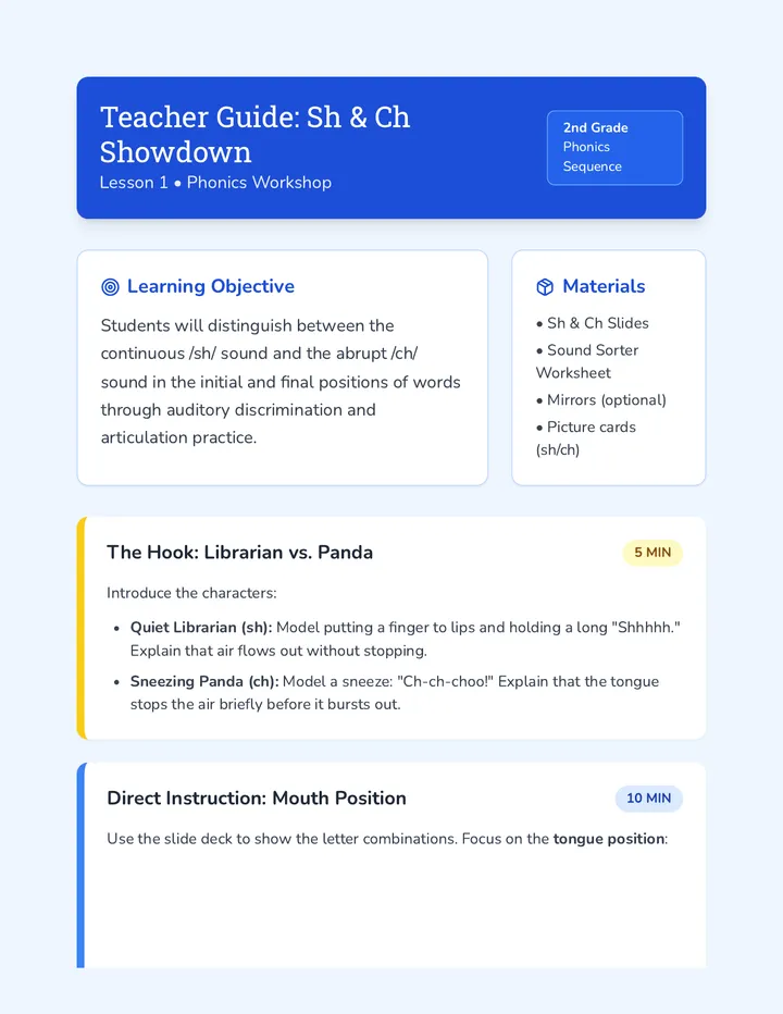Librarian vs Panda Teacher Guide