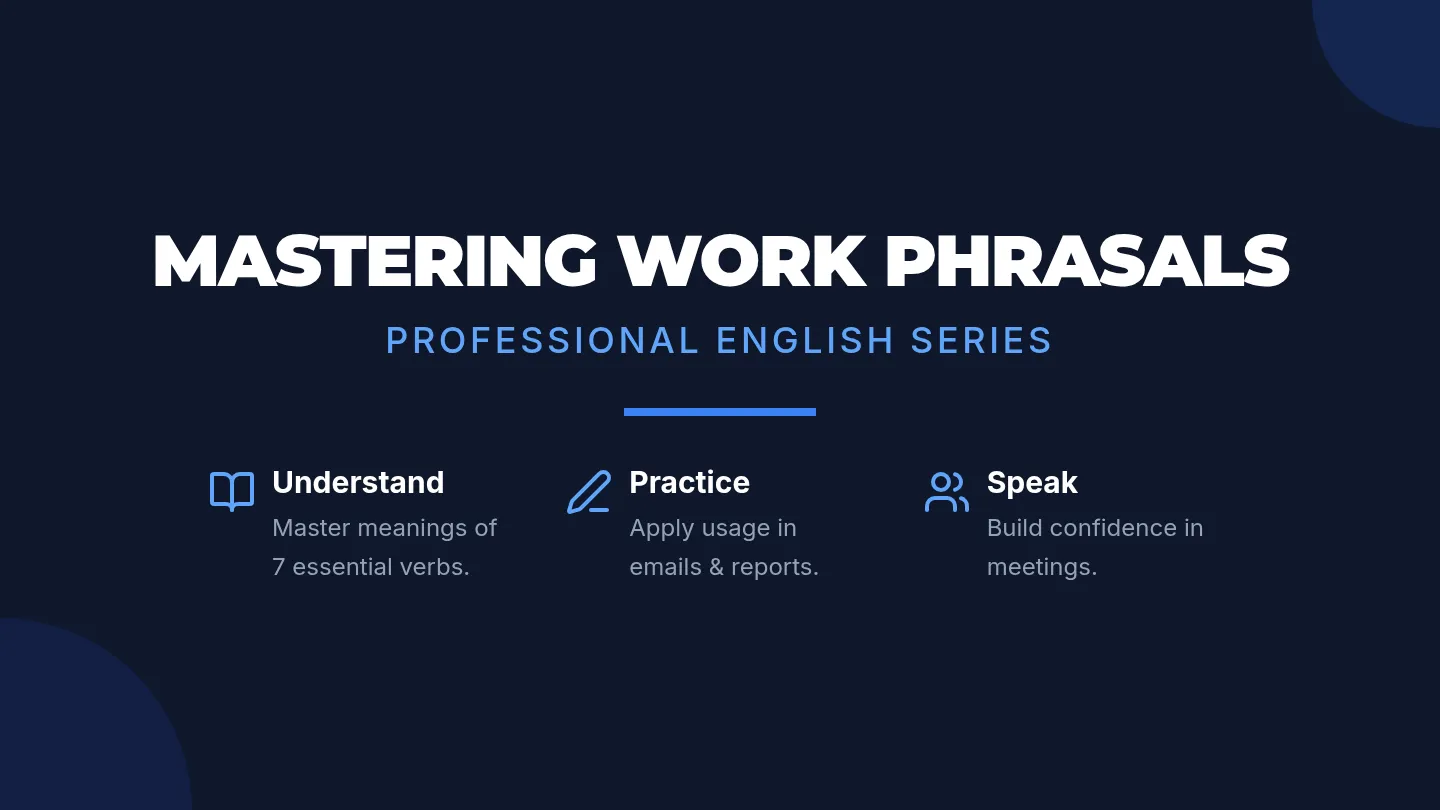 Work Phrasal Power Slides Revision