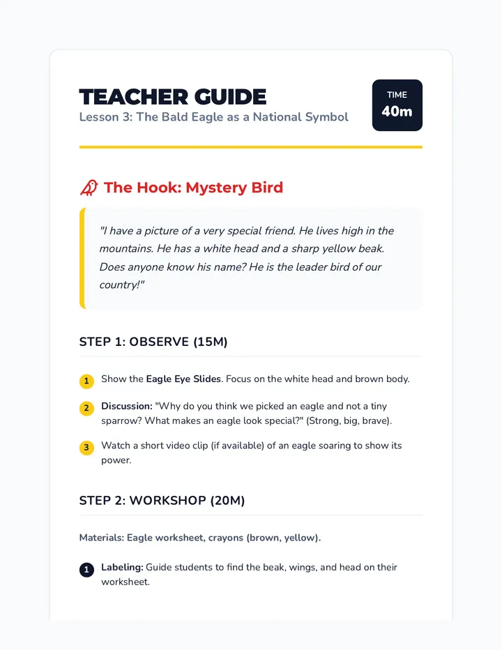 Eagle Talk Teacher Guide